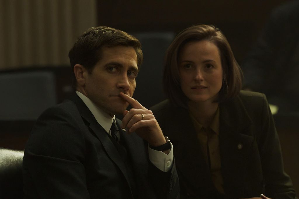 Jake Gyllenhaal and Renate Reinsve in Presumed Innocent