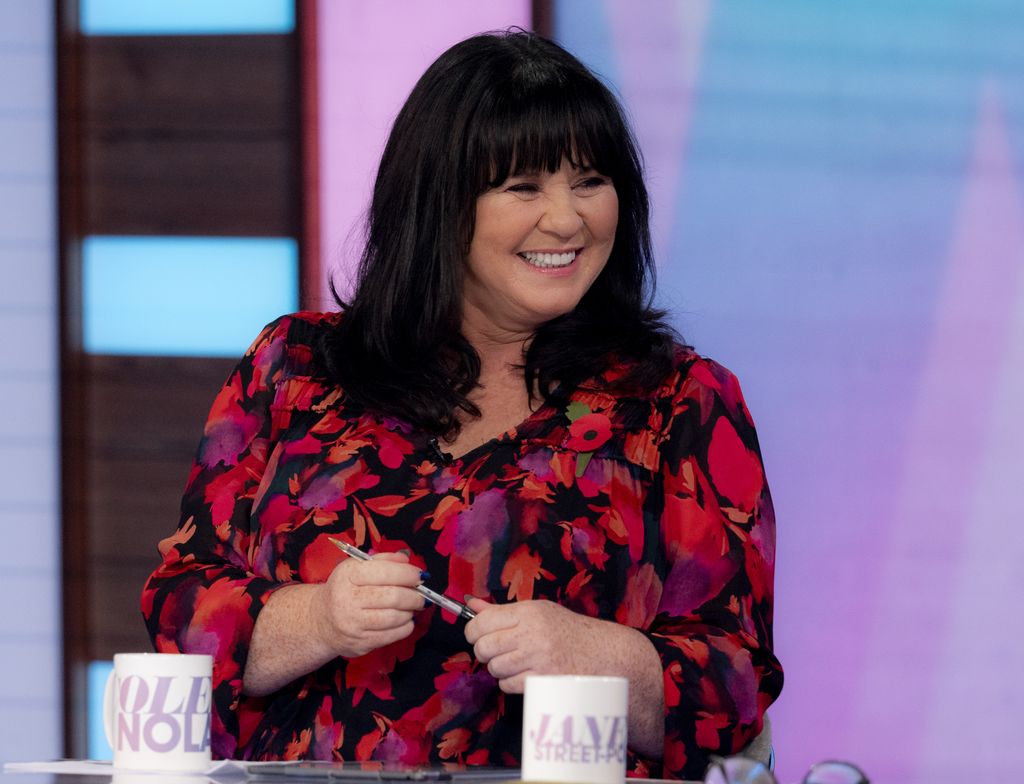Coleen Nolan in an autumnal outfit