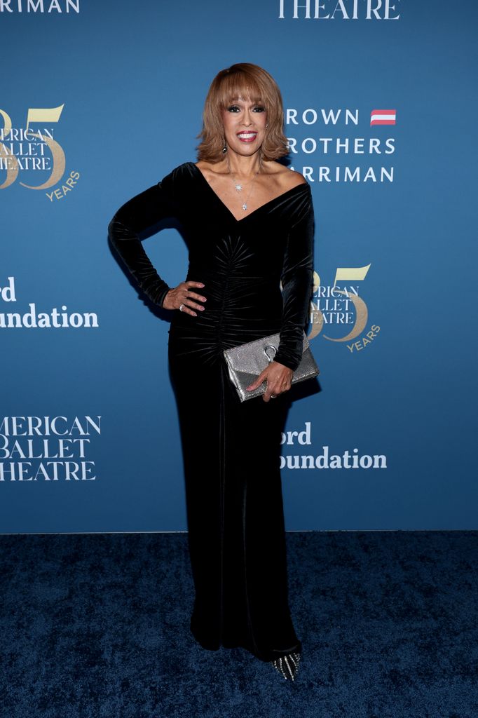 gayle king abt black gown