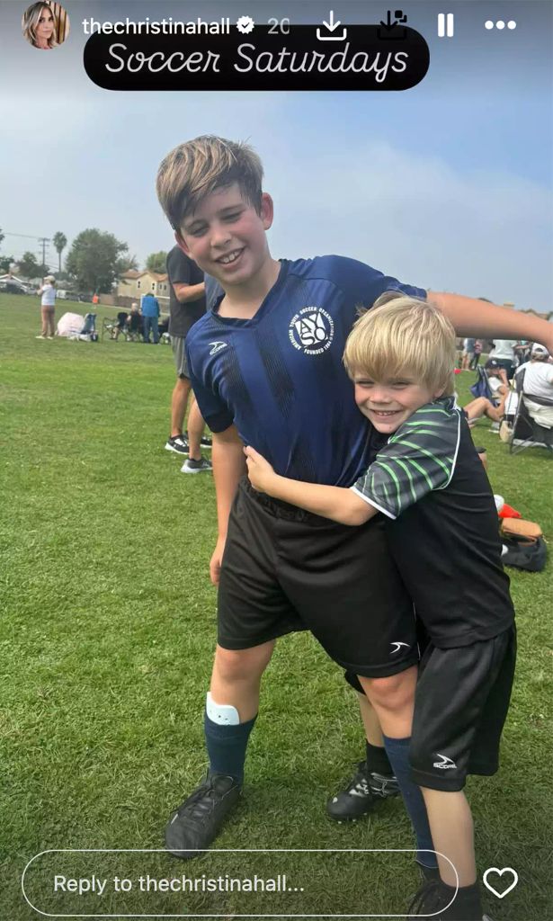 Christina's sons enjoy soccer 