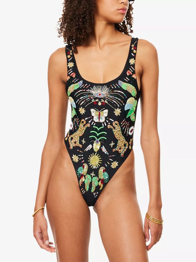 Willow Beaded Swimsuit by oceanus