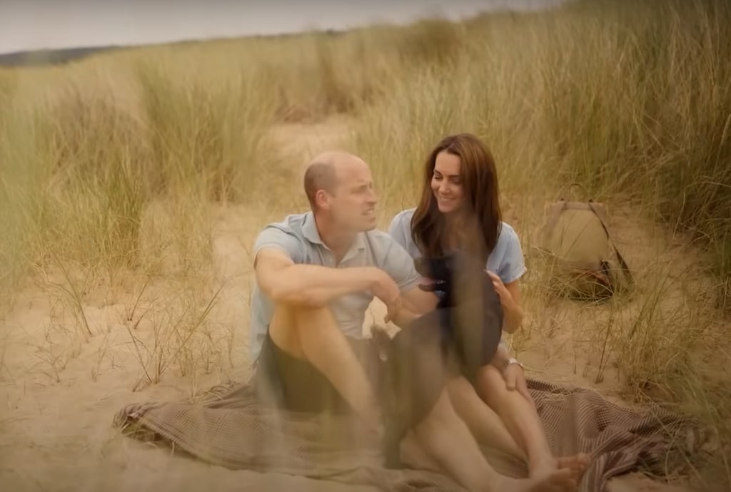 William and Kate sat on the beach with Orla