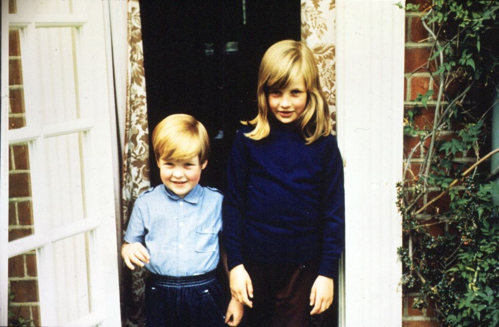 Diana Princess of Wales with her Brother Charles, Lord Alhorp (Earl Spencer) in 1968
