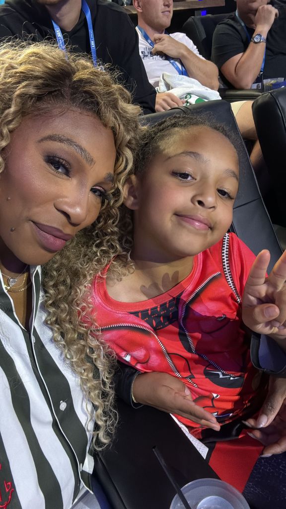 Serena and Olympia posed together for a sweet selfie