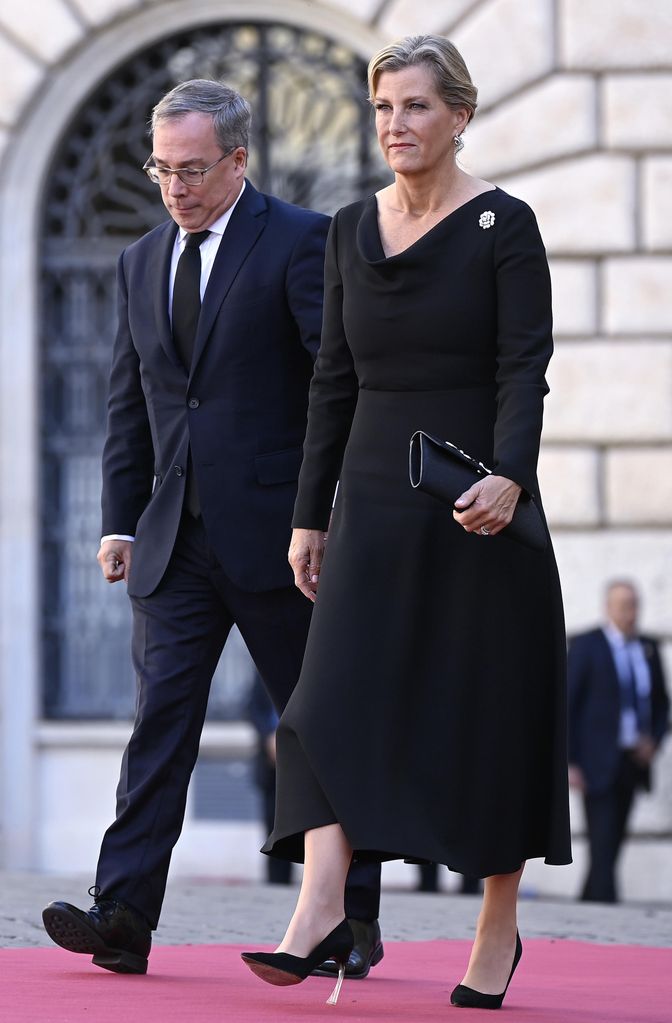 The Duchess of Edinburgh attends Giorgio Napolitano's funeral