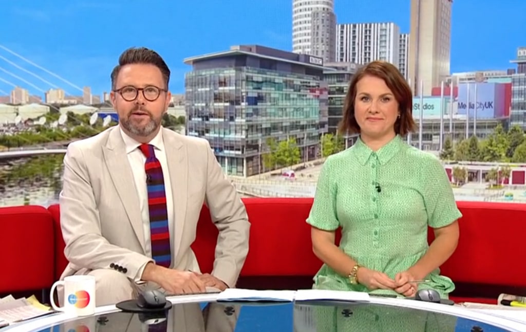 Jon Kay and Nina Warhurst on BBC Breakfast