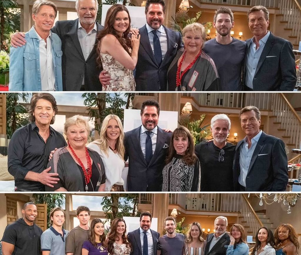 Don Diamont pose avec le Bold & the Beautiful Cast and Friends