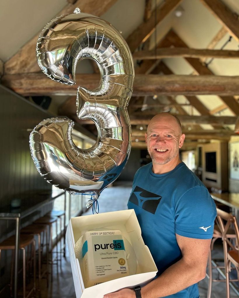 Mike Tindall shared this photo from inside their party barn