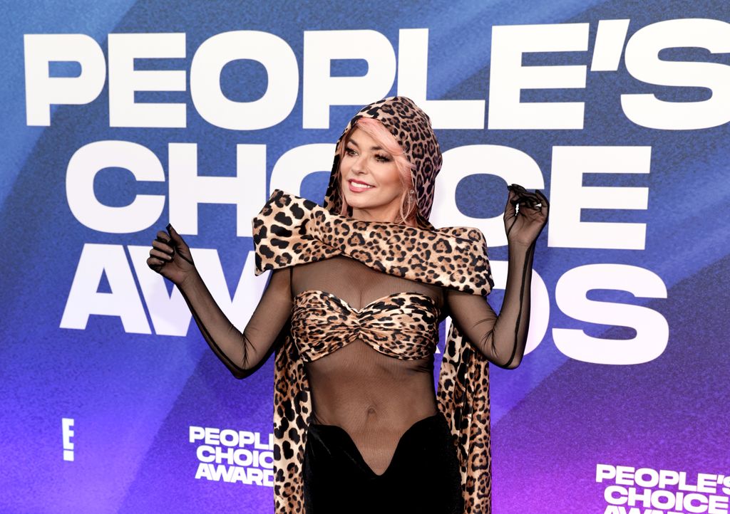 Shania Twain arrives to the 2022 People's Choice Awards held at the Barker Hangar on December 6, 2022 in Santa Monica, California. --  (Photo by Todd Williamson/E! Entertainment/NBC via Getty Images)