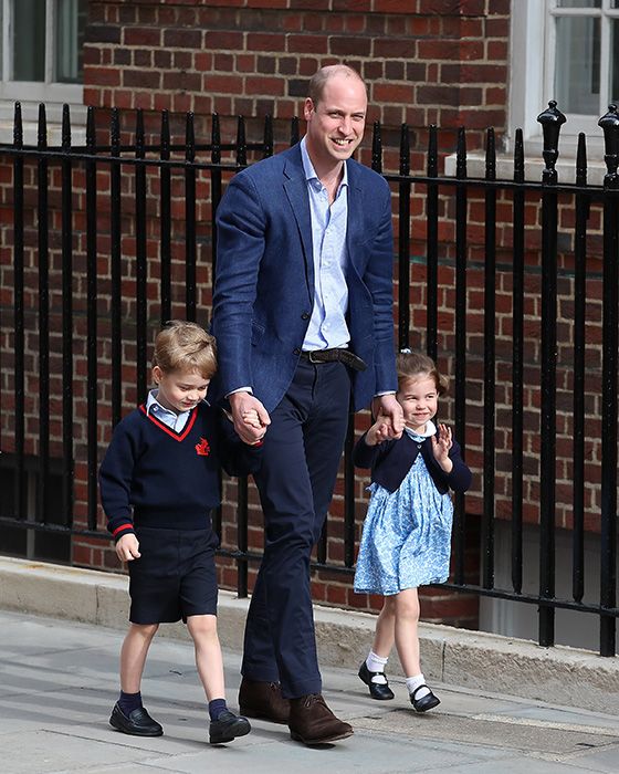prince william takes children to meet prince louis
