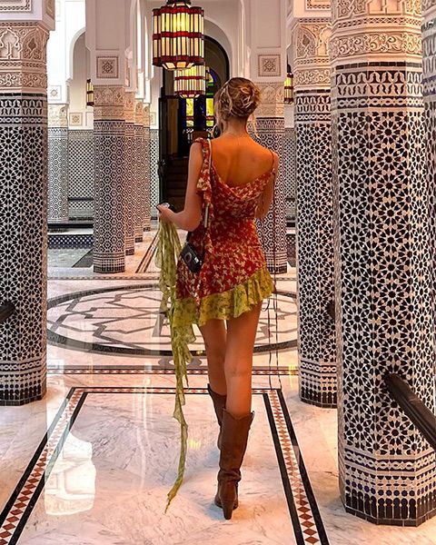 Mia Regan on holiday in Marrakech