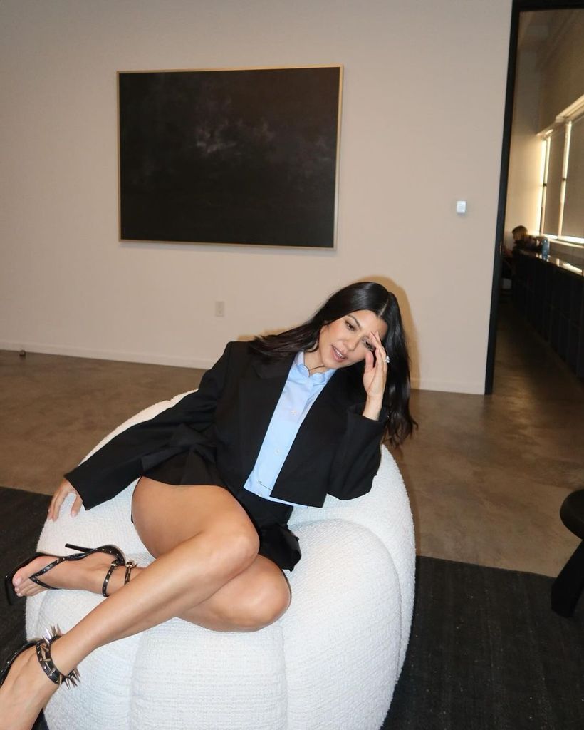 Kourtney showcases her legs in daring new photos