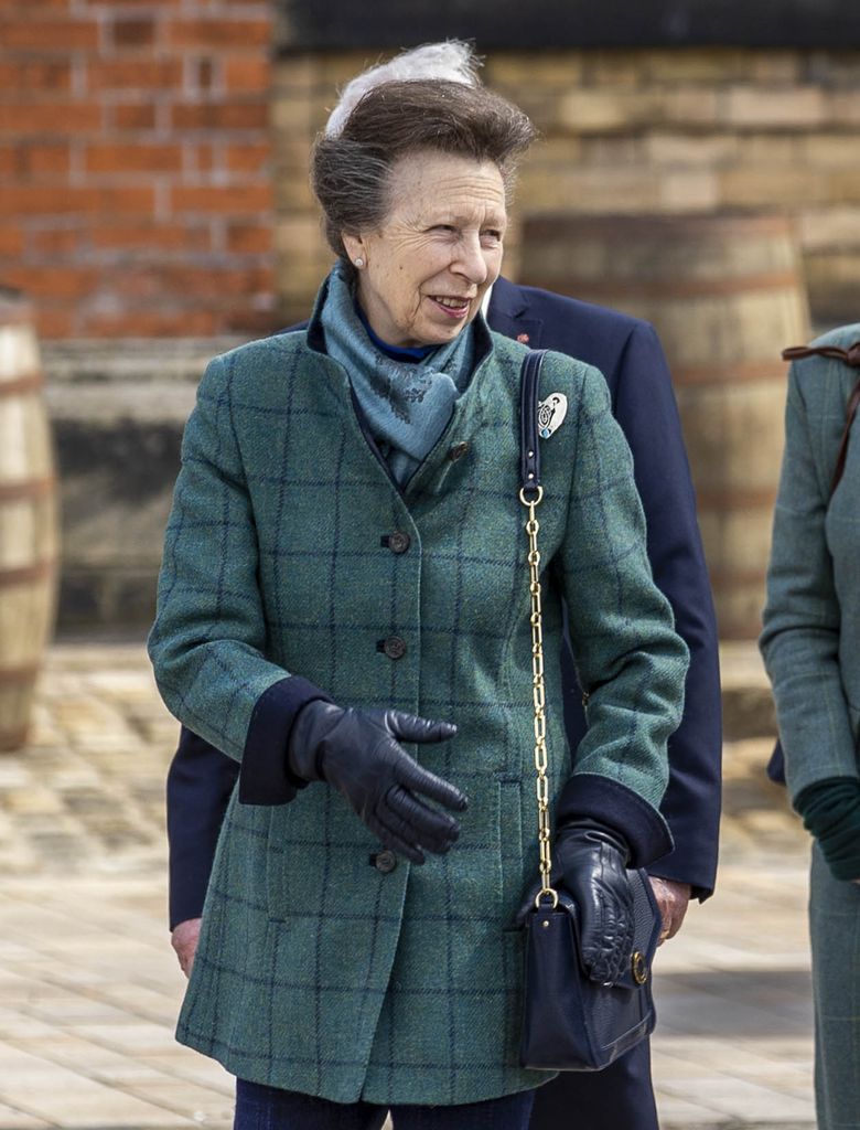 The Princess Royal last wore the brooch in 2023 at Belfast Harbour