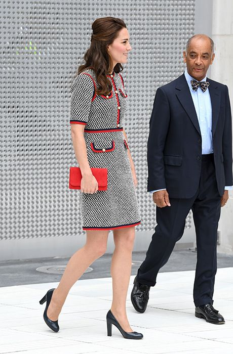 kate middleton v and a museum gucci outfit