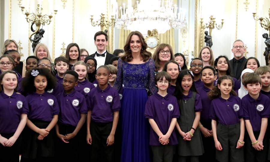 kate middleton place2be event with children