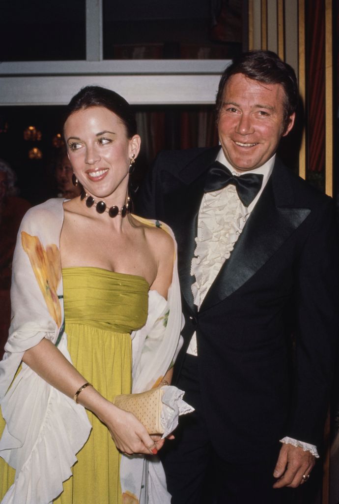 William with second wife Marcy Lafferty dressed up glam