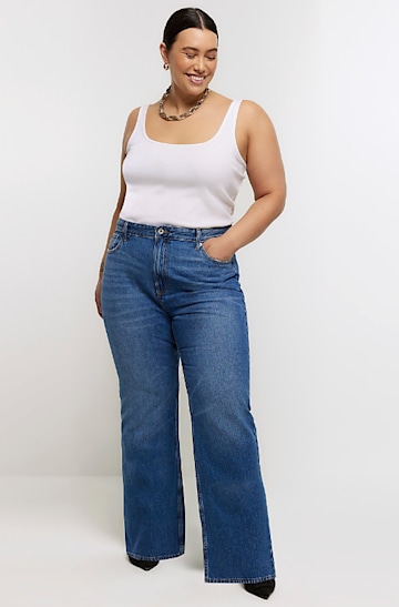 river island plus size straight leg jeans 