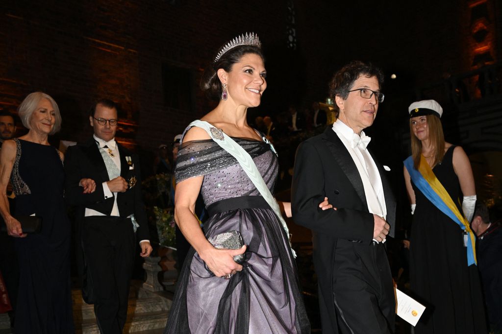 Crown Princess Victoria arrived with Nobel Prize in Chemistry 2024 laureate and US biochemist David Baker