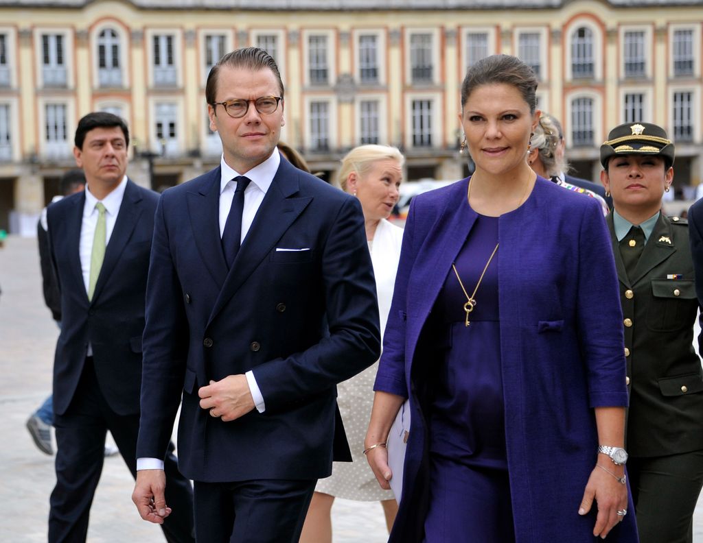 Crown Princess Victoria of Sweden and Prince Daniel of Sweden in Bogota, Colombia