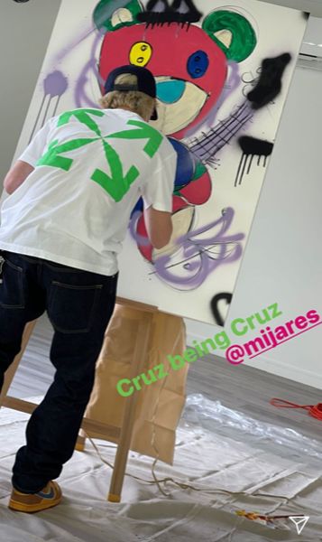 cruz beckham painting