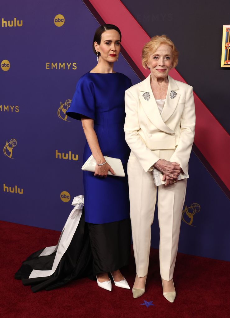 Sarah Paulson and Holland Taylor attend the 76th Primetime Emmy Awards