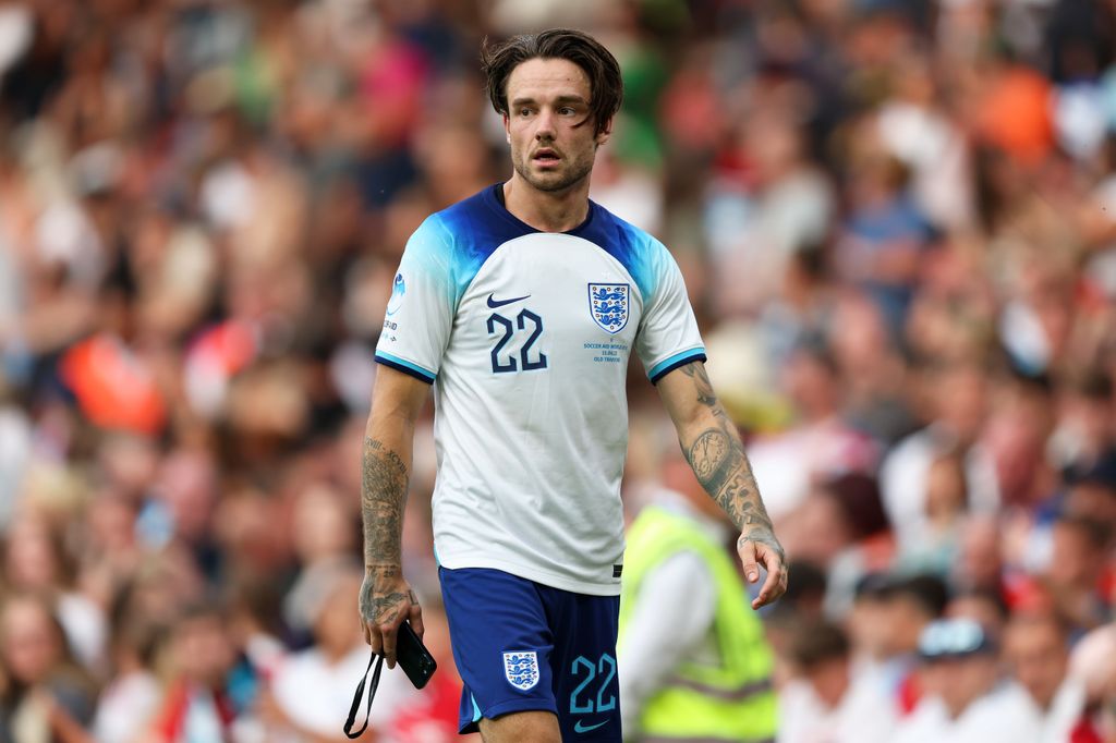 Liam Payne of England during Soccer Aid for Unicef 2023 at Old Trafford on June 11, 2023 in Manchester, England. (Photo by Matt McNulty/Getty Images)