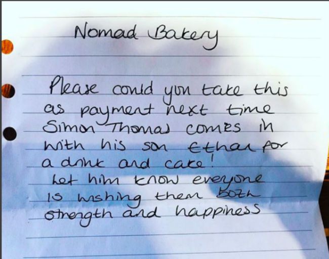 simon thomas note from stranger