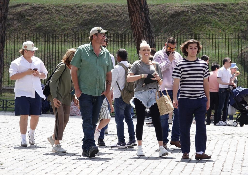 Gwen and her husband Blake were seen in Italy