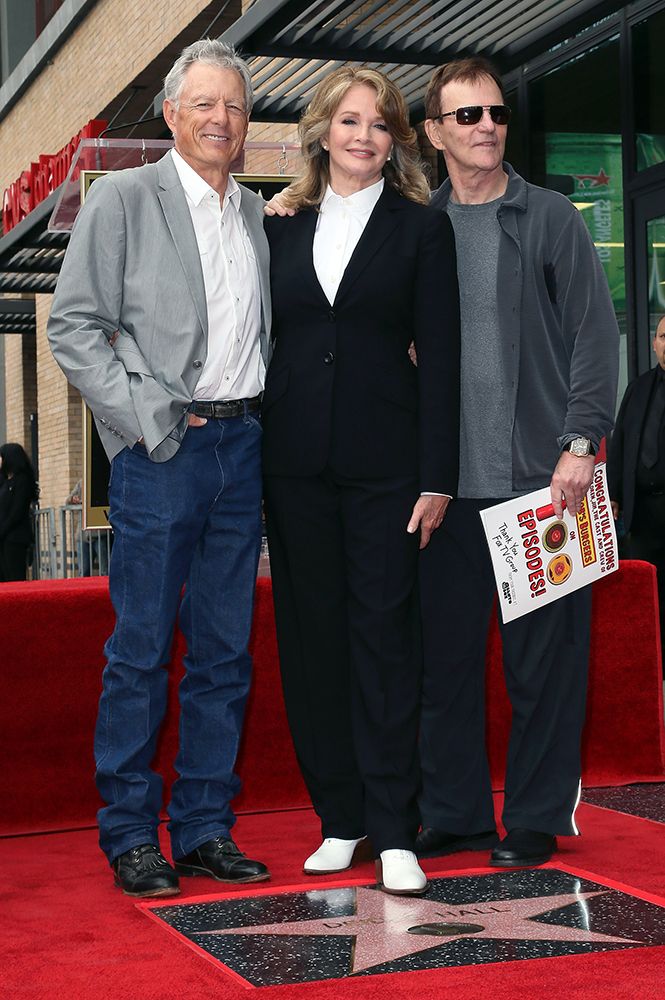 Wayne Northrop (left) pictured with Deidre Hall and Josh Taylor