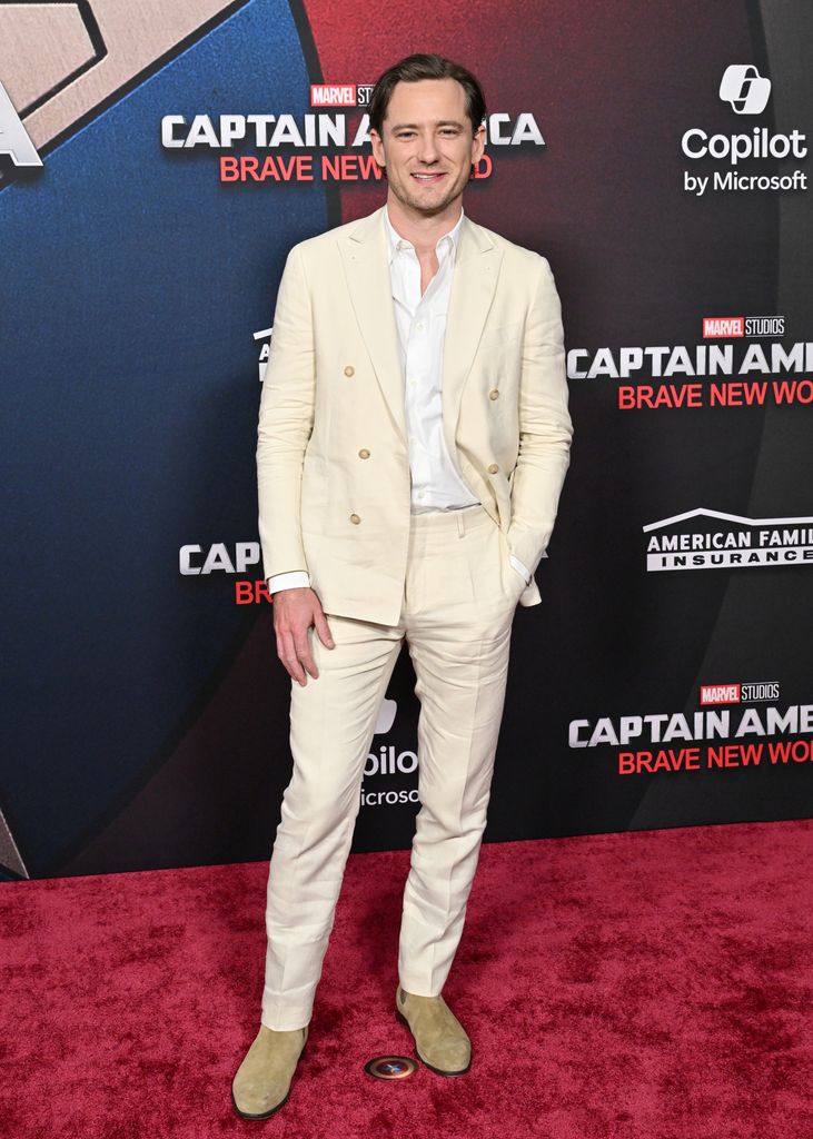 Lewis Pullman attends the World Premiere Captain America in Hollywood