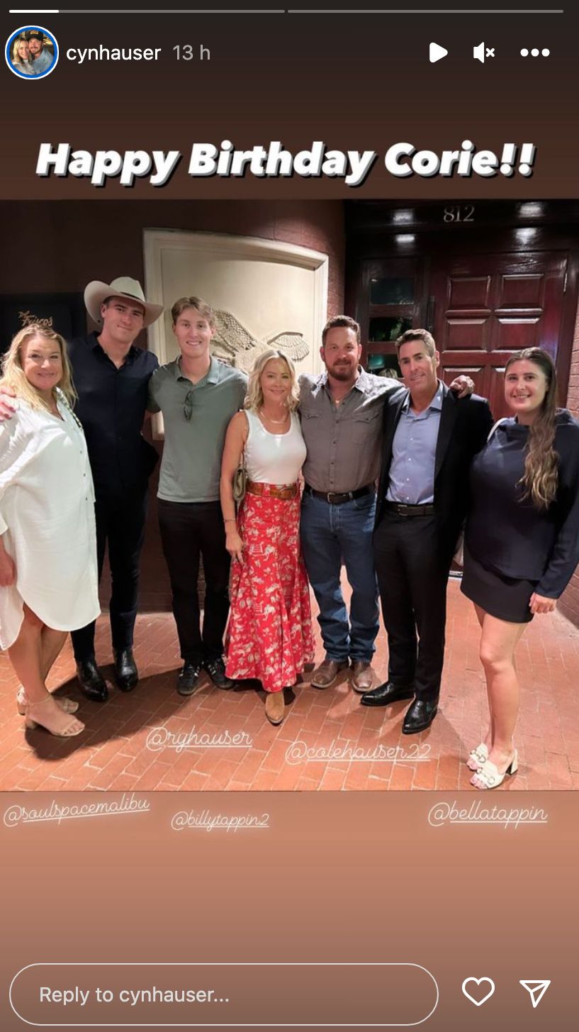 Cole and Cynthia Hauser at Del Frisco's Double Eagle Steakhouse in Forth Worth, Texas with friends