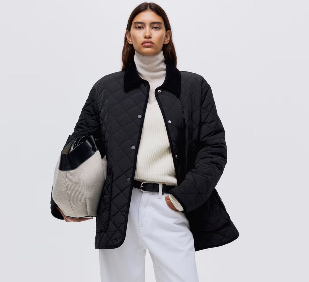 black H&M barn jacket