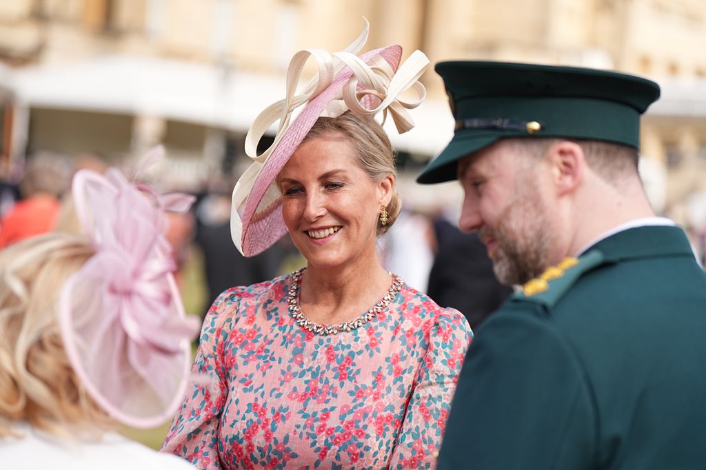 Duchess Sophie wearing pink floral dress