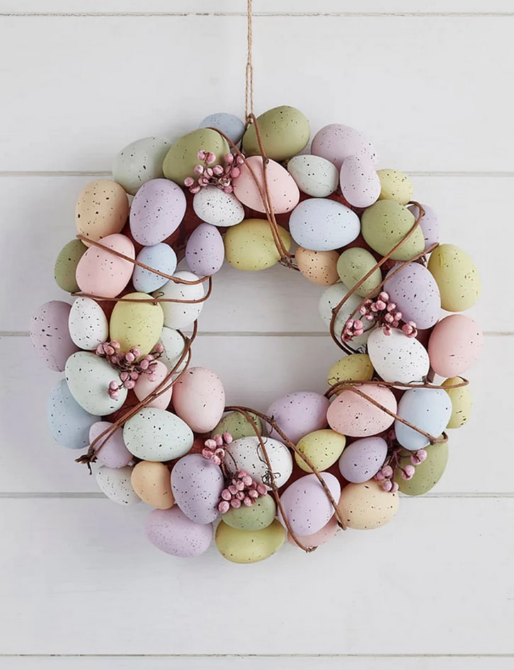 m and s easter wreath