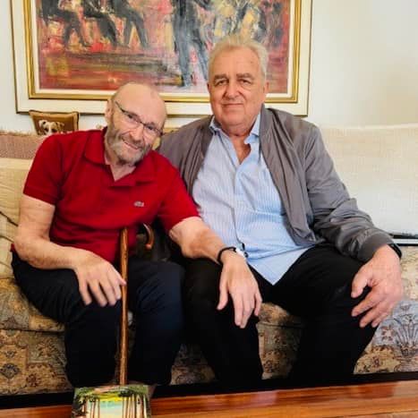 Phil showed a film crew around his home and revealed his new, revamped studio