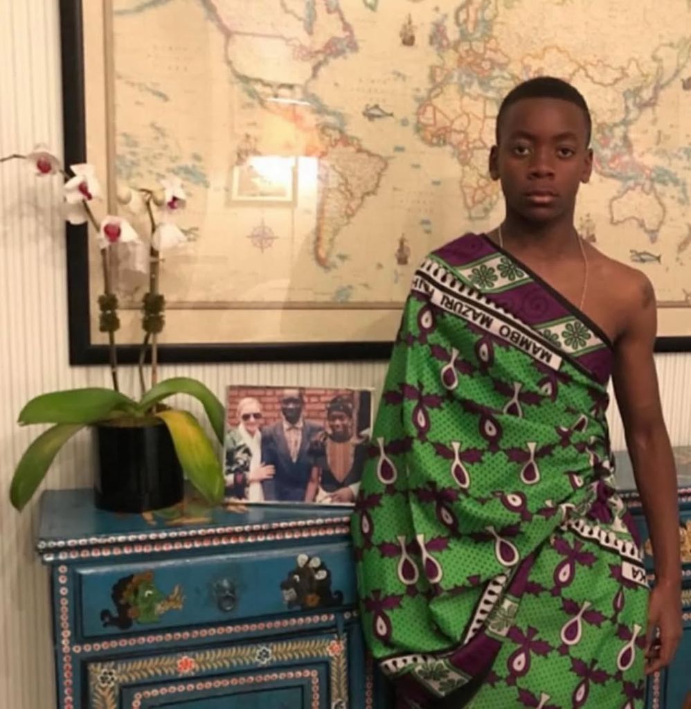 David Banda madonna traditional dress