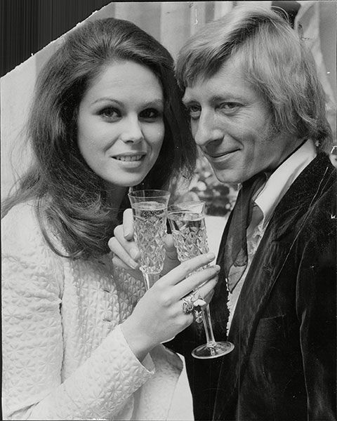 joanna lumley pictured with her ex-husband jeremy lloyd