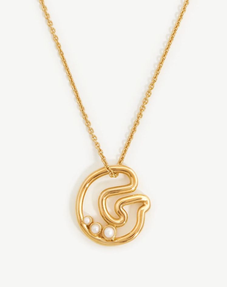 Missoma chunky initial necklace