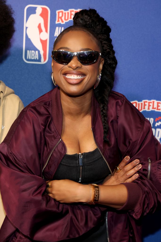 Jennifer Hudson attends the 2024 Ruffles NBA All-Star Celebrity Game at Lucas Oil Stadium on February 16, 2024 in Indianapolis, Indiana. (Photo by Kevin Mazur/Getty Images)