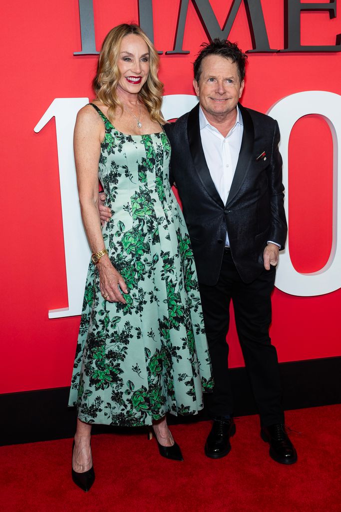 Tracy Pollan and Michael J. Fox attend the 2024 Time100 Gala at Jazz at Lincoln Center on April 25, 2024 in New York City