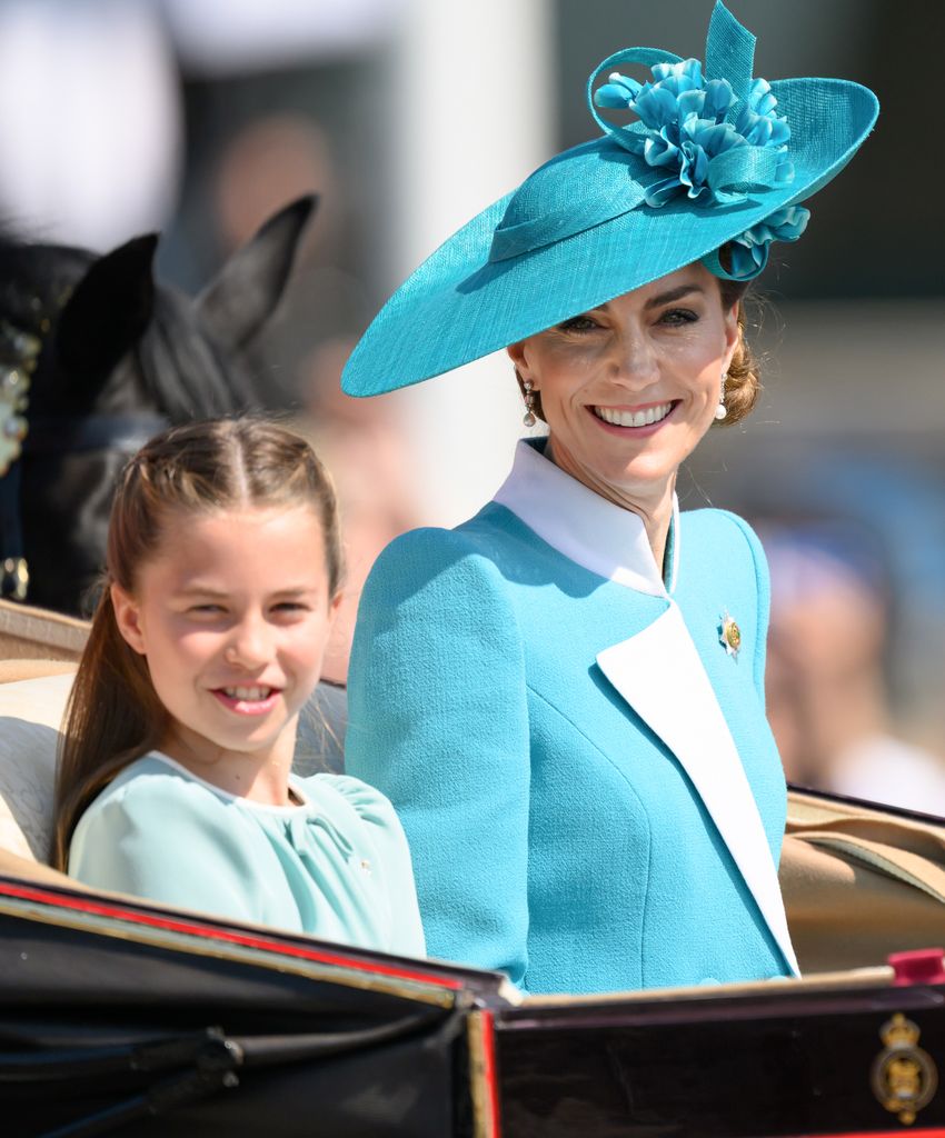 Kate and Charlotte in carriage