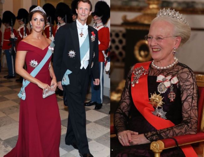Crown Princess Mary and Princess Marie of Denmark stun in glittering ...