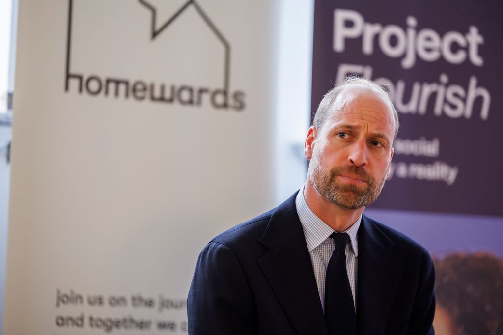 Prince William looking sad