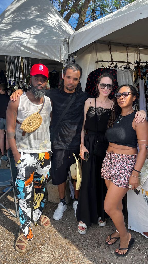 Angelina Jolie and Akala visited local fashion brand Tribe Nine Studios