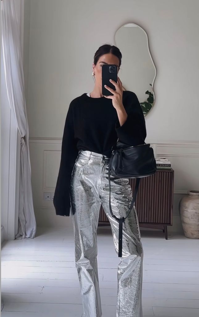 silver leather