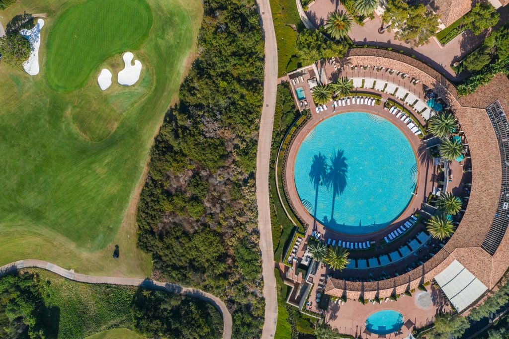 The stunning pool at The Resort at Pelican Hill