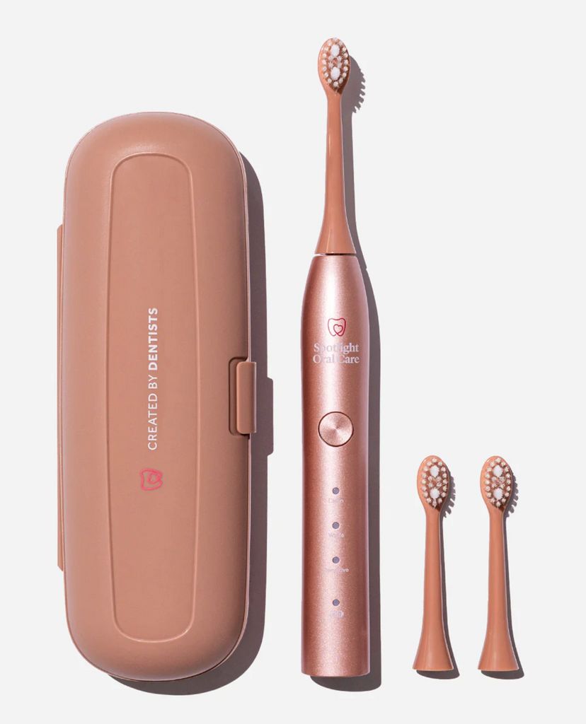 pink electric toothbrush