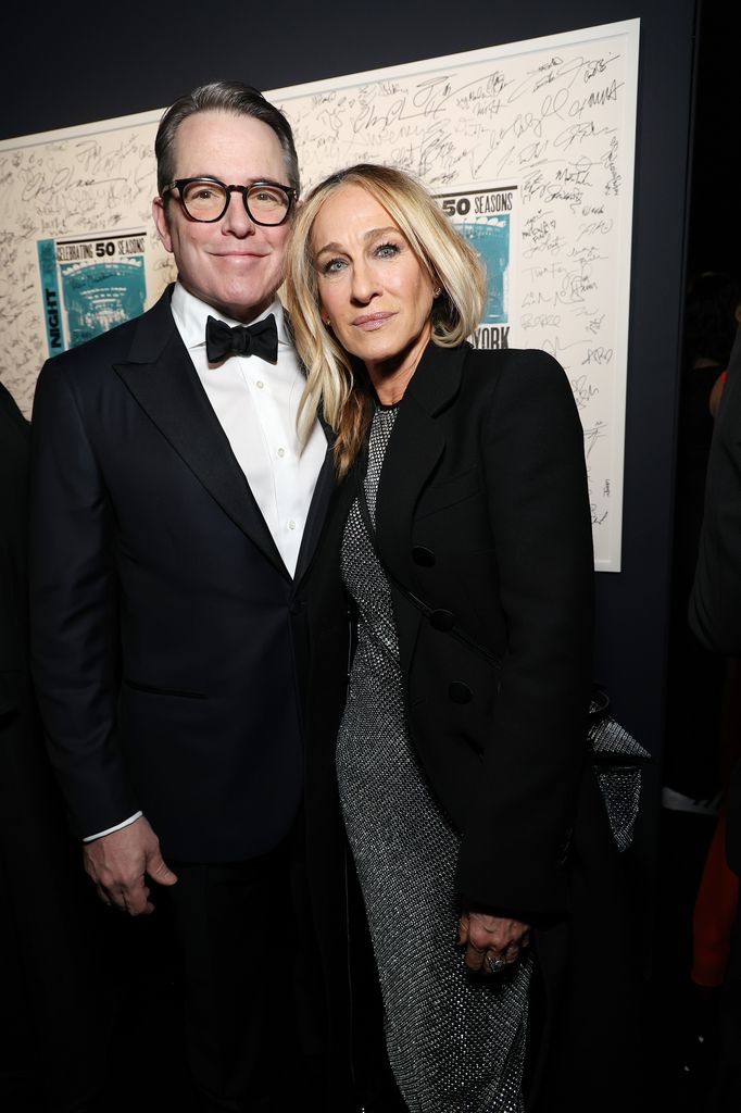 Matthew Broderick and Sarah Jessica Parker on Sunday, February 16, 2025