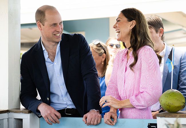 prince william kate laughing