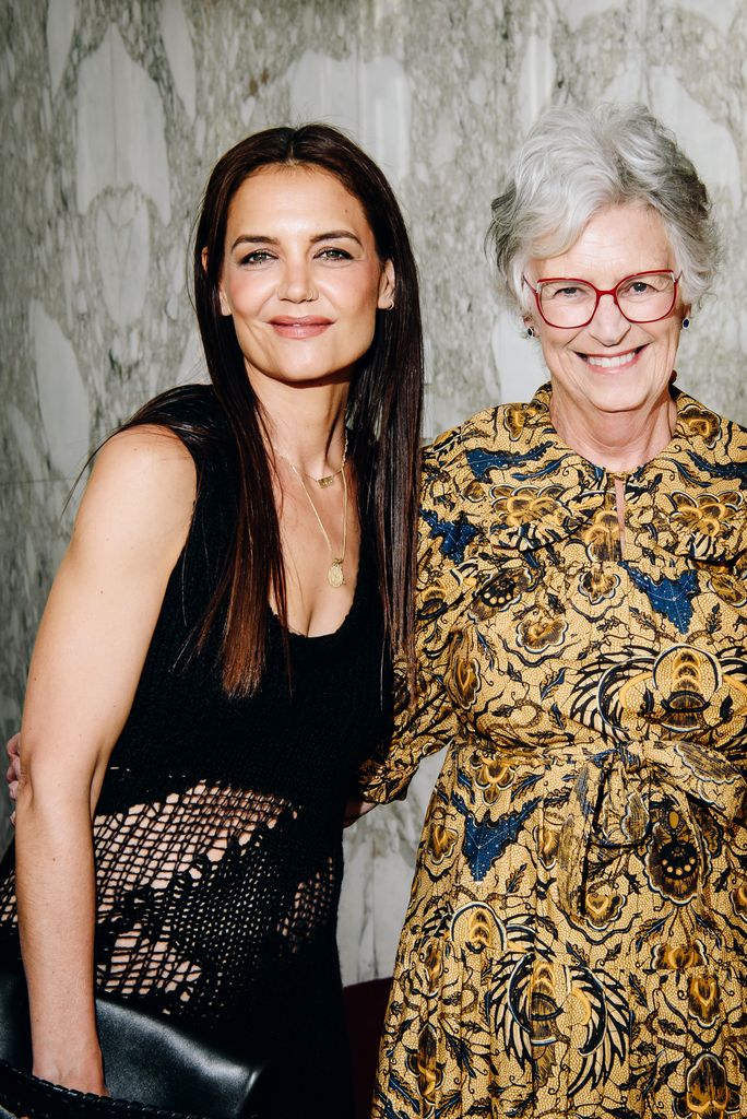 Katie Holmes with her mom Kathleen Holmes